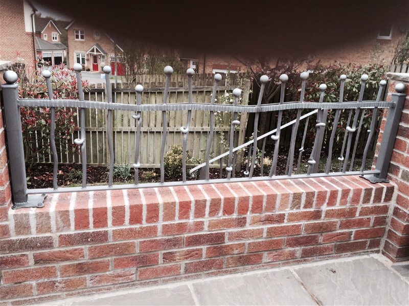 Wrought iron railings