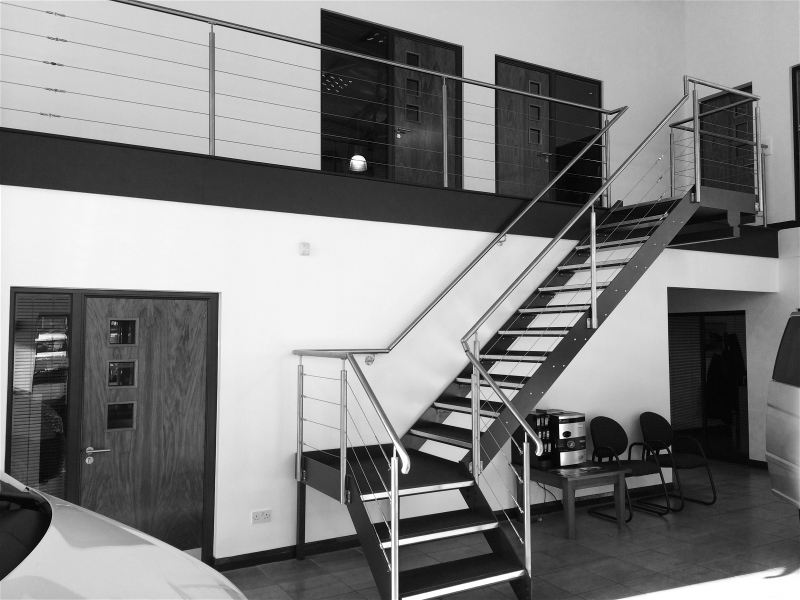 stainless steel staircase