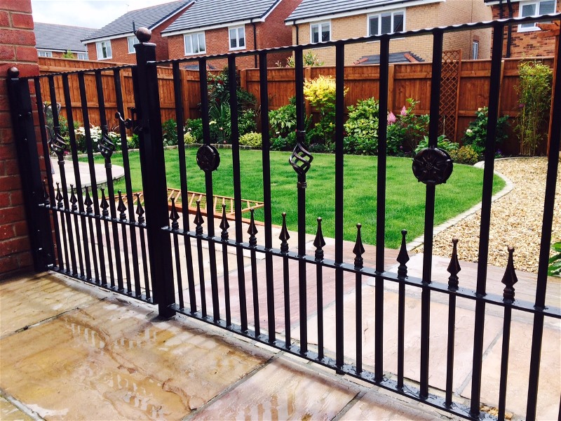 Wrought iron fence