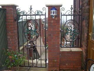 Wrought iron gate