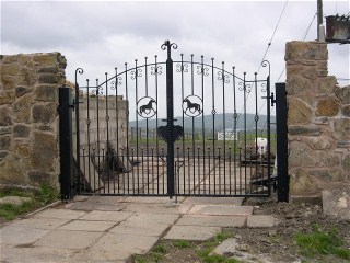 Wrought iron gate
