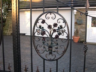 Wrought iron gate