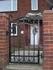 Wrought iron gate