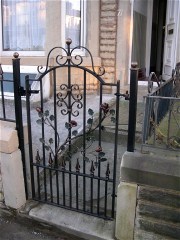 Wrought iron gate