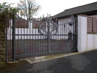Wrought iron gate