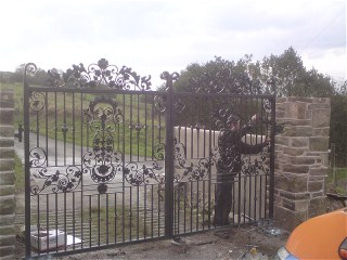 Wrought iron gate