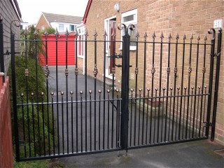 Wrought iron gate