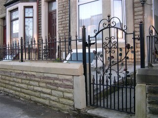 Wrought iron gate